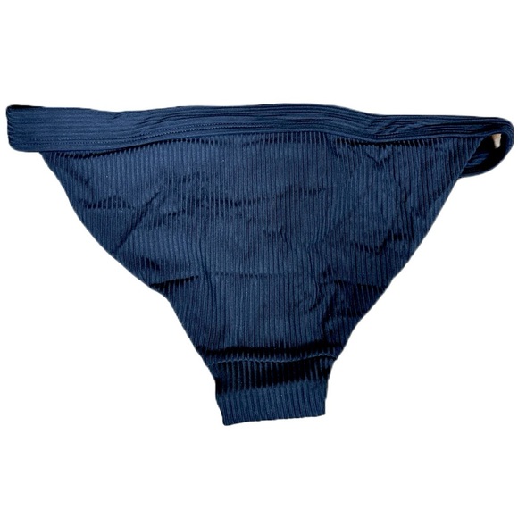 NWT Andie Swim The Banded Cheeky Rib Stretch Bikini Bottom in Black, Medium - Picture 7 of 12